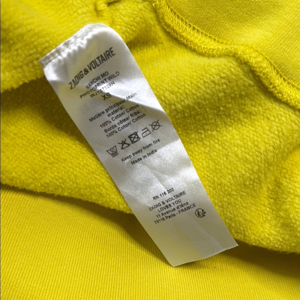 Zadig & Voltaire Yellow Sweater with Hood - Picture 12 of 12